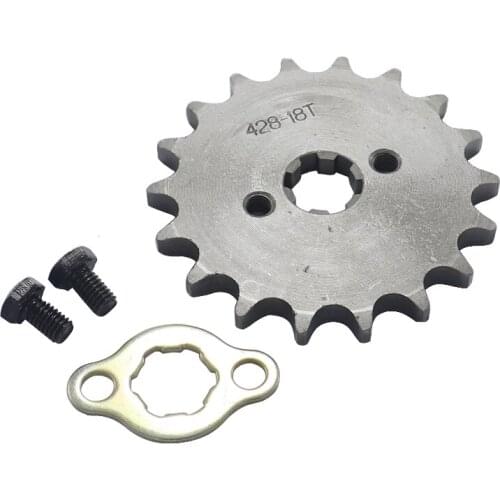 428 18 Tooth 17mm 20mm Front Engine Sprocket for Stomp YCF Upower Dirt Pit Bike ATV Quad Go Kart Moped Buggy Scooter Motorcycle