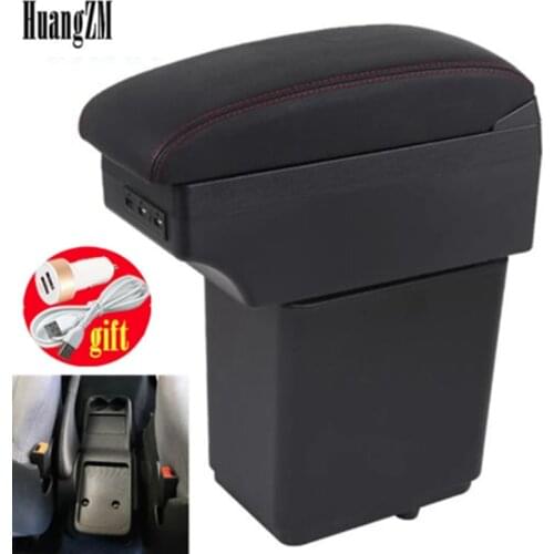 For Citroen Berlingo Armrest Retrofit parts For Peugeot Partner tepee Car Armrest Storage box car accessories Charging with USB