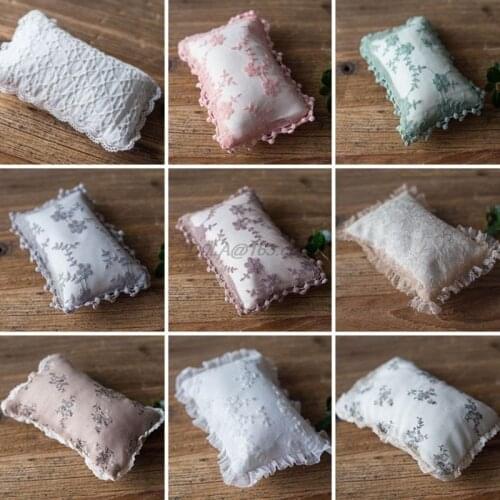 Newborn Posing Lace Floral Pillow Baby Infant Photography Props Photo Shooting Accessories