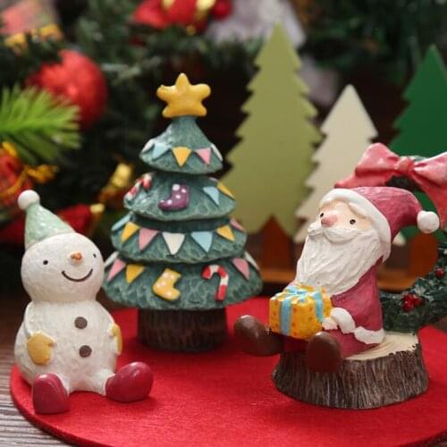 Medium size Christmas tree and wreath Christmas decorations figurine gifts Photo props home Ornament