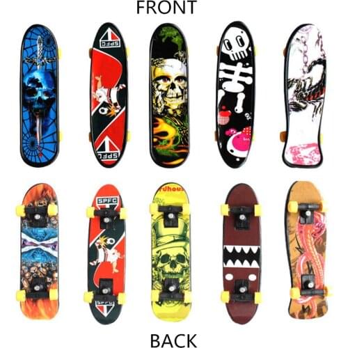 Cool Skull FingerBoard Mini Skateboard Kid Toy Party Favor Gift