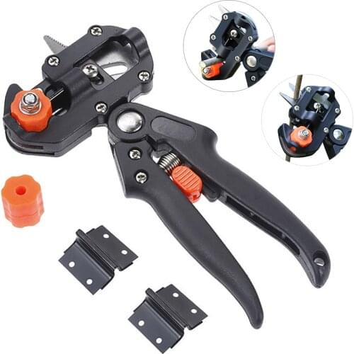 2 in 1 Garden Grafting Tool Pruner Fruit Tree Plant Graft Cutting Vaccination Secateurs Gardening Tools Pruning Shears Scissors