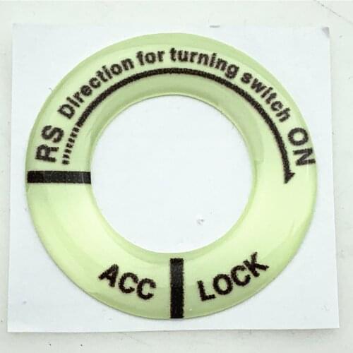 Car Interior Stickers Luminous Ignition Key Ring Personalized Decoration Car Stickers Electric Motorcycle Decals Stickers