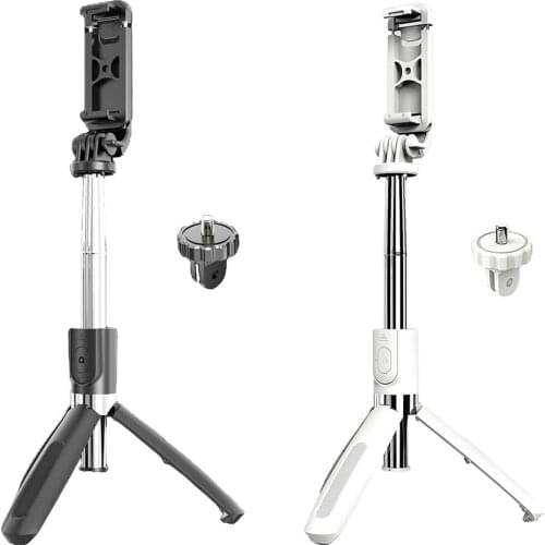 Selfie Stick Tripod,Extendable Bluetooth Selfie Stick with Wireless Remote,Compatible with Smartphones & Action Cameras