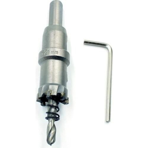 21mm Hole Saw Metal Drilling Brocas Core Drill Bit for Metal Cutting Straight Shank Stainless Steel Plate Drill Bits Power Tools