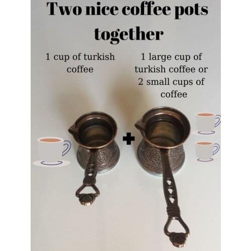 Turkish Coffee Pot Pattern off) Cz Diamond And Heavy Stylish Advantageous Opportunity Set Of Two Anatolian Disayn Made In Turkey