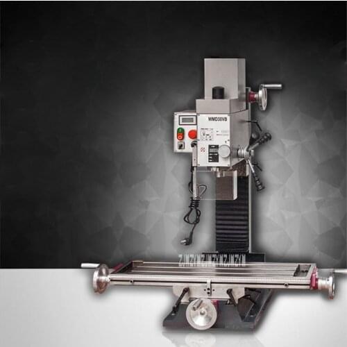WMD30VB Household Drilling Milling Machine Multi-functional Processing Metal Milling Machine Small Bench Drill 110V/220V 1.5KW