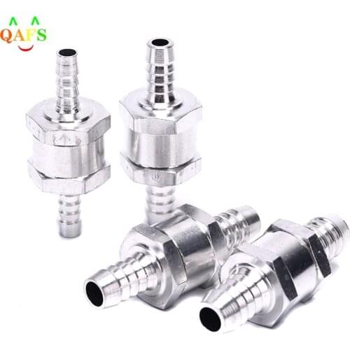 1PCS One Way 6/8/10/12mm Valves Aluminium Alloy Fuel Non Return Check Valve One Way Fit Carburettor 4 Sizes