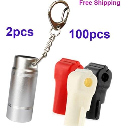 102pcs Wholesales plastic EAS Security Stop Lock Retail Shop Display Hook Anti Theft Stoplock+ Magnetic Key Detacher