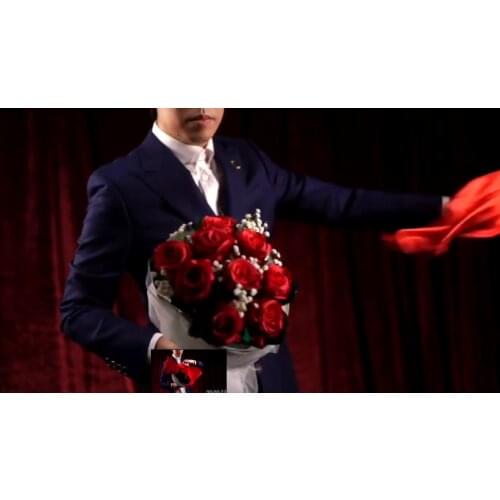 The Bouquet (Red) by Bond Lee & MS Magic 9 Flowers - close Up Magic,Stage Magia,Toys Classic Magie Magic Trick,gimmicks,Porps
