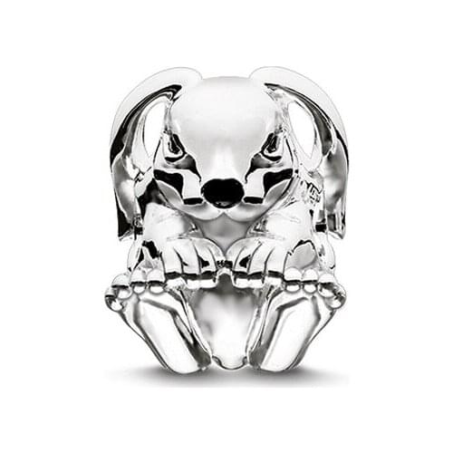 925 Sterling Silver Rabbit Beads Fashion Thomas Style DIY Karma Bead for Ts Jewelry Making Fit Necklaces Bracelets for Women Men