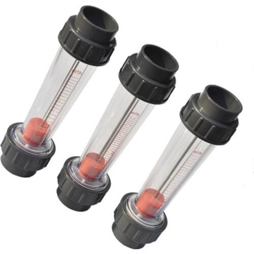 LZB-15S Plastic Flowmeter Water Rotameter Short Tube BSP thread Connection size G1/2" Lenght 200mm Flow range 60-600L/h,LZB15S