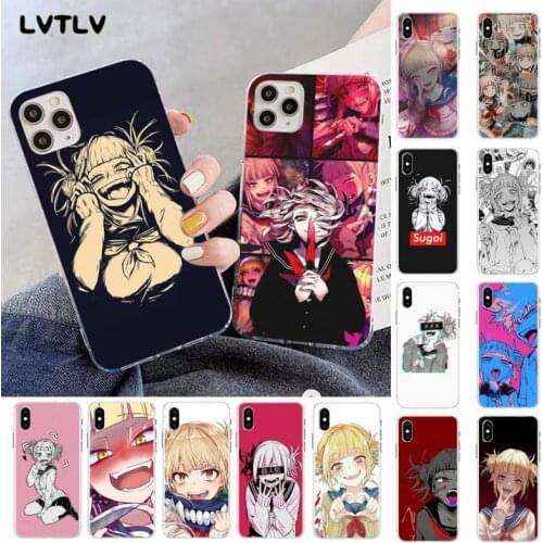 LVTLV Anime My Hero Academia Toga Himiko Black TPU Soft Phone Cover for iPhone 11 pro XS MAX 8 7 6 6S Plus X 5S SE 2020 XR