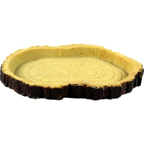 Resin Reptile Feeder Food Water Dish for Tortoise Lizard Gecko Snake Chameleon