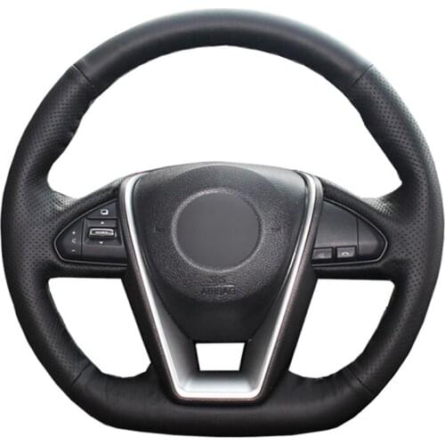 Hand Sewing Car Steering Wheel Cover Wrap Leather Suede For Nissan Maxima 2016-2020 Lannia 2015 2016 2017 2018 2019 2020 Volant