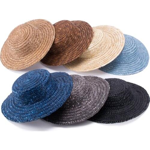 10pcs Mini Top Maize Straw Hats Craft Making Fascinator Millinery Supplies Summer Sun Custom Hats A224