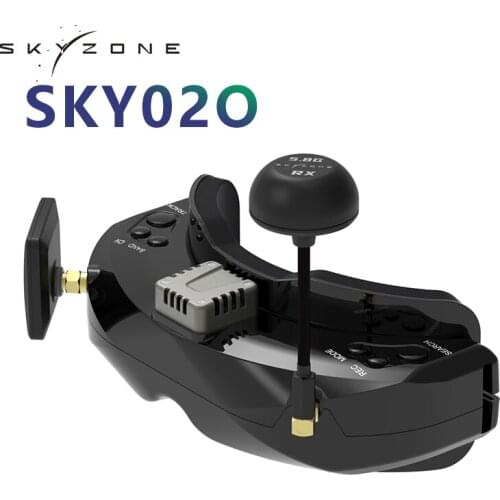 SKYZONE - SKY02O 5.8G Built-in Receiver OLED Screen With High-definition Head-mounted FPV Video Glasses For Camera Racing Drone