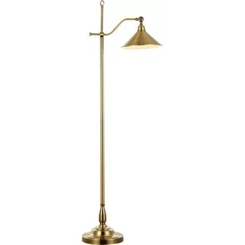 High quality luxury Copper lamp American retro style floor lamp adjustable creative living room bedroom floor lamp/110-220V