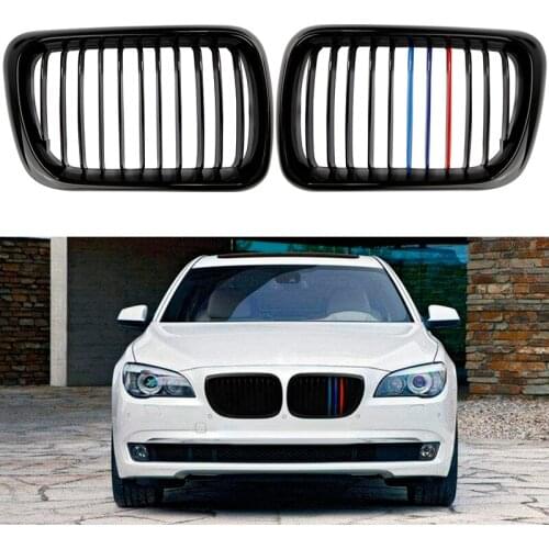 High Quality M-color Front Grilles Front Sport Kidney Grilles Grill For BMW E36 M3 3 Series 97-99 Gloss Black Car styling Heat