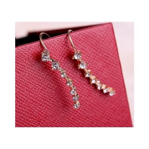 New fashion Beidou Qixing rhinestone zircon earrings For Women girl Accessories jewelry wholesale