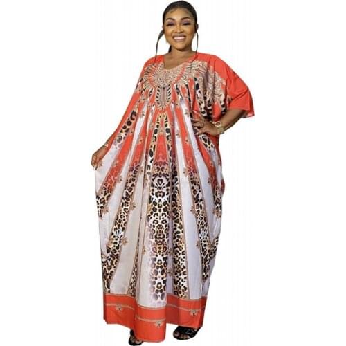 2021 Traditional Fashion Boubou African Female Long Maix Dresses Quality Dashiki Abaya Muslim Dresses For Women Muslim Abaya