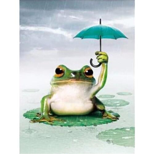 Animal Frog DIY Cross Stitch 11CT Embroidery Kits Needlework Craft Set Printed Canvas Cotton Thread Home Decoration For Sell