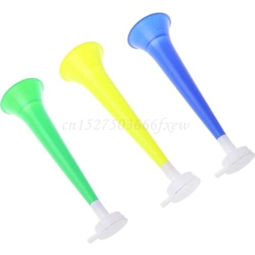 1Pc Cheer Plastic Horn Football Game Fans Cheerleading Props Vuvuzela Kid Trumpet Random Color