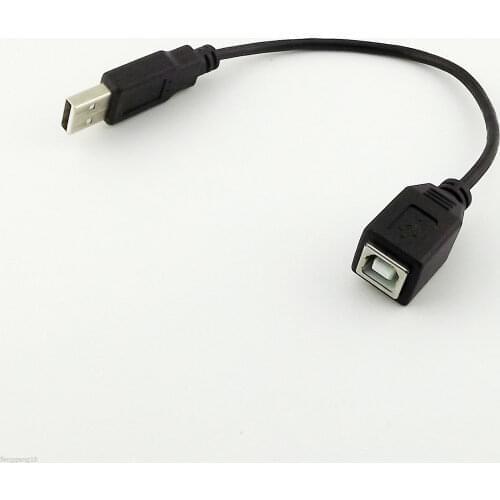 1pcs USB 2.0 A Male to Type B Female Printer Extension Converter Adapter Cable 15cm