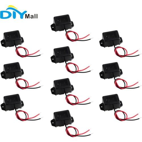 10pcs/lot DC 12V Mini Mechanical Buzzer Alarm 85dB Electronic Constant Tone