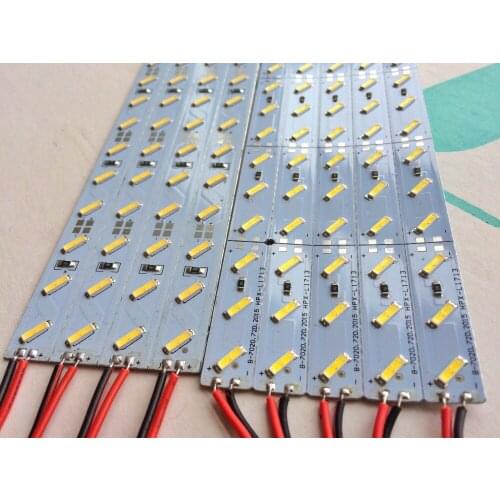 100m Led Bar Light DC24V 72SMD 7020 1m/pc Hard Rigid Led Strip Showcase Shop Bus Car Factory Machine light strip super bright