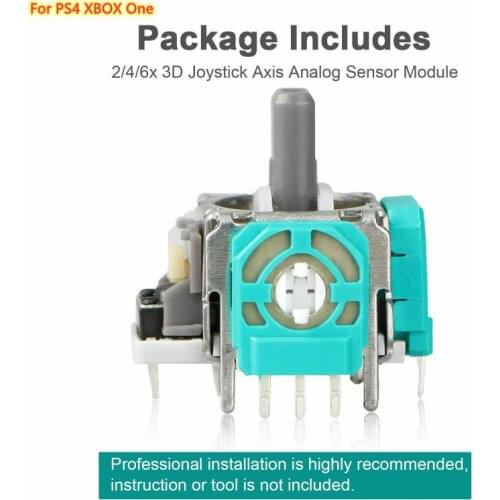 2/4 Pcs Replacement 3D Axis Analog Sensor Module Joystick Thumb Grips For PS4 XBOX One Replace Controller Gamepad Drop Shipping