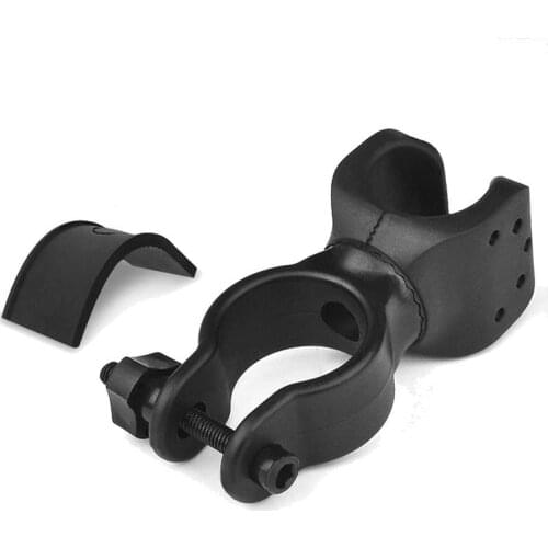 360 degree rotating front light frame bicycle LED flashlight strong light flashlight [U-shaped clip] mounting bracket holder tor
