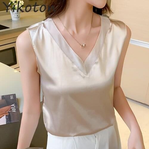 Satin Women Thin Solid Camis Vest Women Tank Tops Female 2021 New Summer Sexy Strap Basic Tops Sleeveless Y2K Camisole Clothes