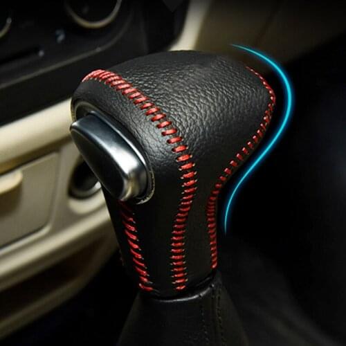 Auto stalls sets of manual stalls set of car interior supplies decorative hand brake sets of high quality first layer of leather