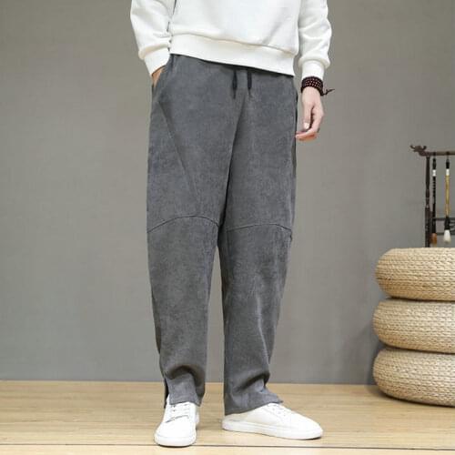 Nice Streetwear Men Harem Pants Japanese Style Casual Cotton Linen Trouser Man Jogger Pants Chinese Baggy Pants Plus Size 5XL