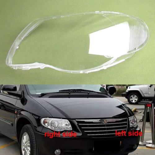 For Chrysler Grand Voager 2007-2012 Front Headlight Shell Lamp Shade Transparent Cover Glass Headlamp Cover Lamps Shell