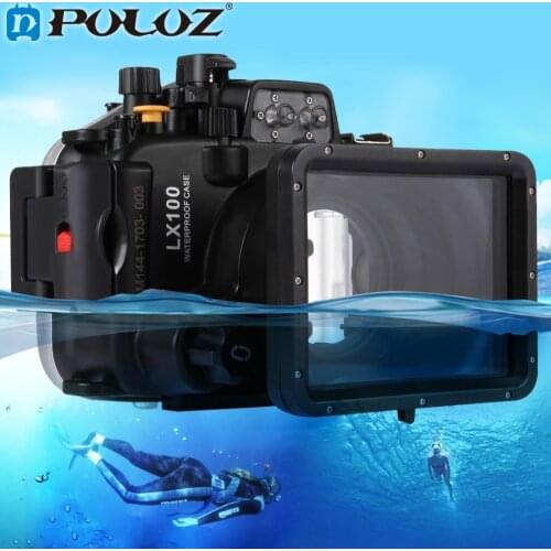 PULUZ 40m 128inch 130ft Underwater Swimming Diving Case Waterproof Camera bag Housing case for Panasonic LUMIX DMC-LX100 LX100