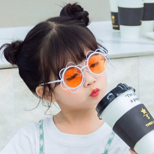 Kids Round Sunflowers Baby Sunglasses Girls Boys Retro Metal Toddler Child Sun Glasses for Infant Gafas De Sol Mujer Uv400 2020