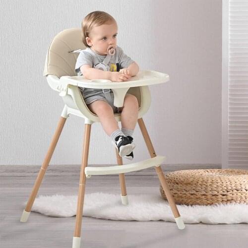 European Style Design Baby Multifunctional High Chair Foldable Portable Seat Baby Dining Chair With Removable Tray