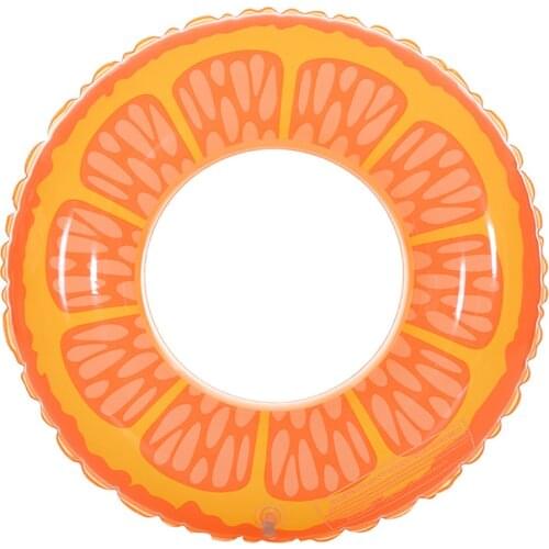 Orange and lemon Swimming Ring Children Inflatable Swimming Pool Ring Beach Rescue Kids Float PVC Lifebuoy Party Pool Toys