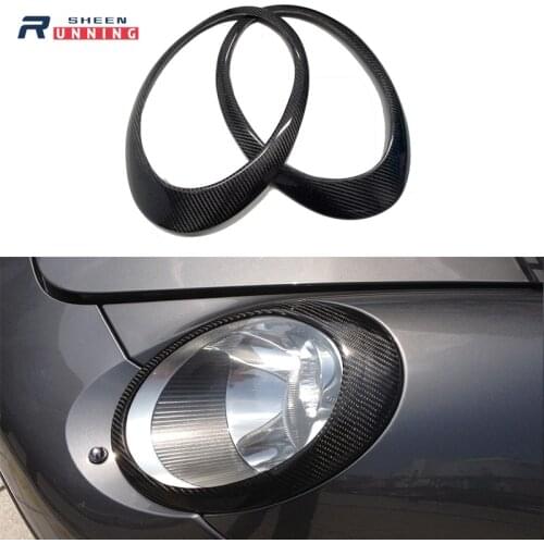 For Porsche 911 Headlight Frames Decorative cover Carbon Fiber Headlight Eyebrows Eyelids Fit Porsche 911 991/997 2006-2020