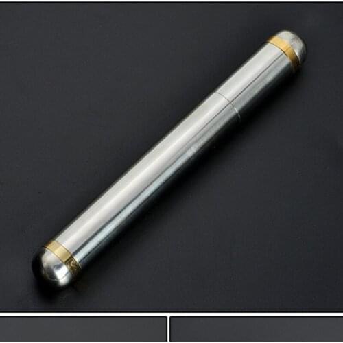 Stainless Steel Travel Cigars Box Cigarettes Case Moisturizing Single Cigar Tube Portable Mini Moisture Storage Tube Gift