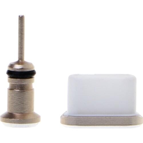 Type C Anti Dust Plug Set USB Type-C Port and 3.5mm Earphone Jack Plug For Samsung Galaxy S8 S9 Plus Huawei P10 P20 lite