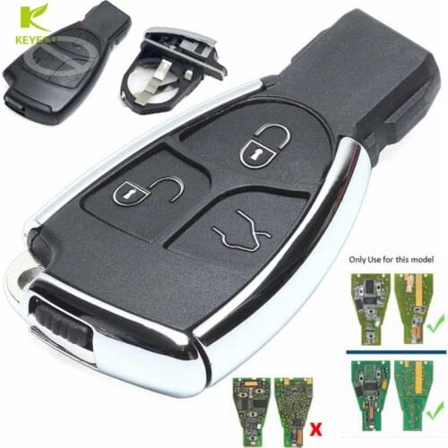 KEYECU 3Button Modified Smart Remote Key Shell Case Fob for Mercedes-Benz CLS C E S