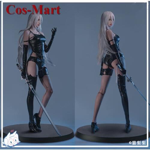 Hot Game NieR:Automata YoRHa A2 Cosplay Costume Black Leather Battle Uniform Female Activity Party Role Play Clothing New Style