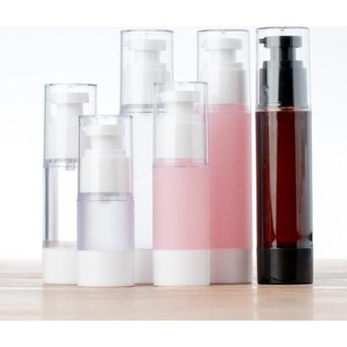 Refillable Portable Mini Vacuum Empty Cream Lotion Cosmetic Bottles Container Storage Bottles 15ML, 30ML, 50ML,100ML Bathroom