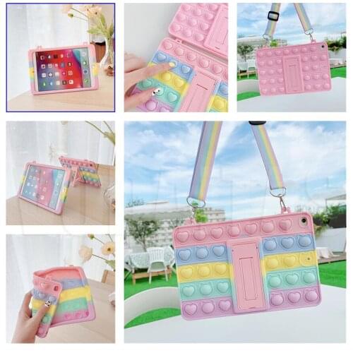 Silicon Tablet Case For iPad Pro 11 2020 / 9.7 2017 2018 / 7th 8th 10.2 inch Cartoon Kids Cover For iPad air 10.5 Mini 2 3 4 5