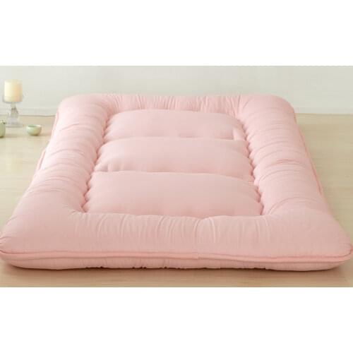Foldable Ultra-Soft Tatami Floor Mat/Pad Fashion Comfy Futon for Dorm/Home Nap Thickened Single Use Sleeping Mattress/Bed