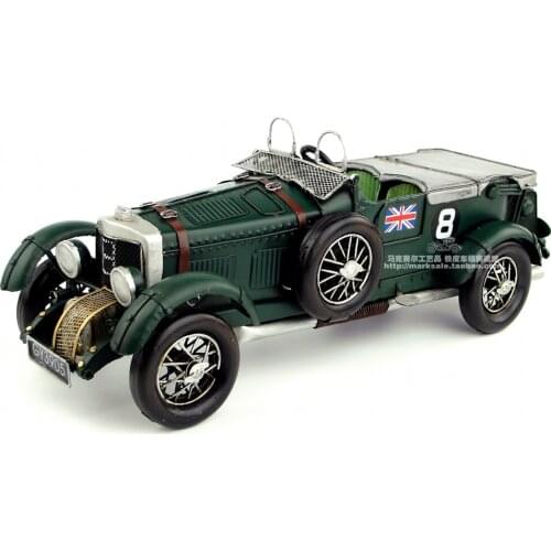 Antique classical car model retro vintage wrought Retro Vintage Automobile Car Model Cafe Bar Decoration Iron Art Ornament