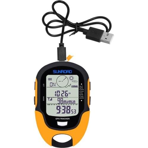 Sunroad Gps Tracker Locator Finder Navigation Compass Handheld Usb Rechargeable Digital Altimeter Barometer Gps Watches